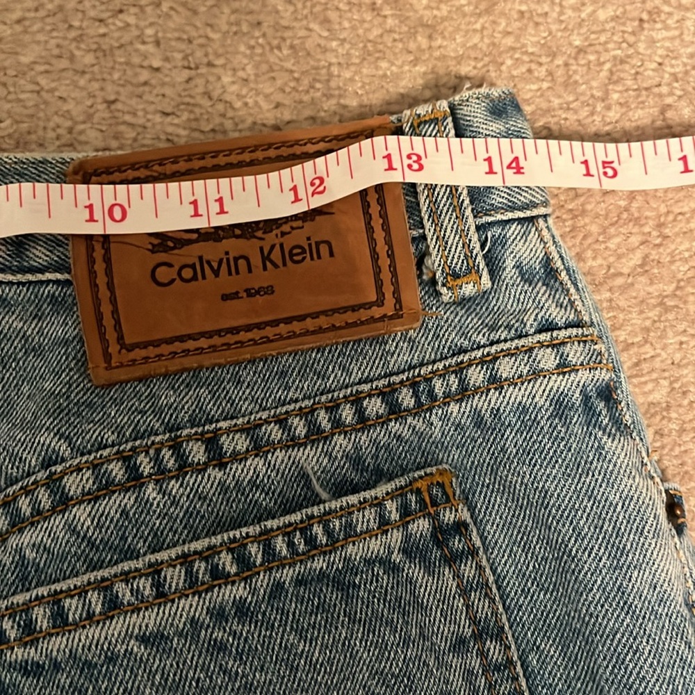 Calvin Klein Vintage Denim Maxi Skirt Size 8 - Picture 4 of 8